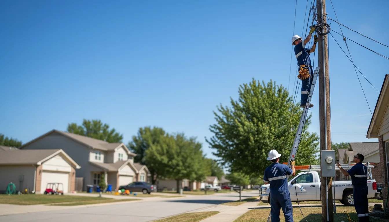 Residential electrician providing installation services in Roberta, GA